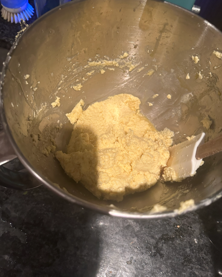 Buttercream appears to be curdled.